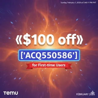 {UNIQUE }Temu Coupon Code {{$300 off}} [{''acq550586 ''}] for First-time Users 