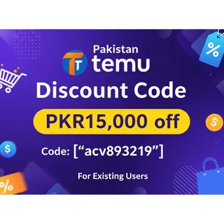 ✓Best   "Pakistan Temu  Discount Code PKR15,000 off [{"acv893219"}] For Existing User