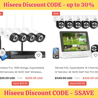 Hiseeu Coupon Code: 5SAVE – Save Up To 30% OFF in 2025