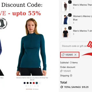 MERINO COUPON CODE :10SAVE – UP TO 55% OFF