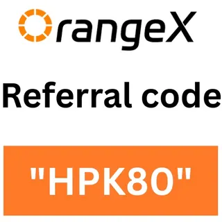 OrangeX Referral Code "HPK80" Get Upto 50% Off  On Trading Fees
