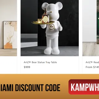 ArtZMiami Coupon Code & Promo Code: KAMPWHIL20175 – Extra 10% OFF (2026)