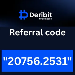 Deribit Referral Code "20756.2531" Get 20% Off On Trading Fees