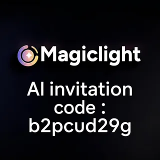Magiclight AI invitation code: b2pcud29g