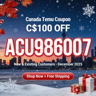 [REAL] TemU coupon code [ACU986007] Canada C$100 off For New App Users