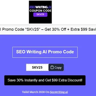 How to Use Seowriting AI Coupon Code  SKV25 Get 25% Off&nbsp;on&nbsp;All&nbsp;Plans