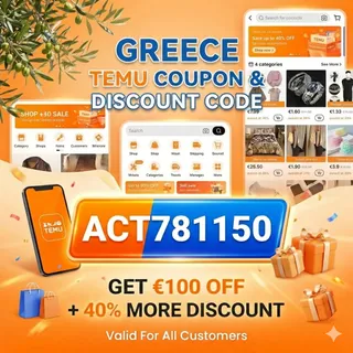NeW≽ (Greece) Temu ⌈COUPON⌋ Code ➥ (°act781150°) ⟨40% Off⟩ For Existing Customers