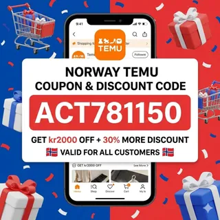 NeW≽ (Norway) Temu ⌈COUPON⌋ Code ⥲ {°act781150°} ⟮kr1000 Off⟯ For Existing Customers