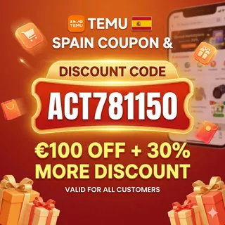 NeW≽ (Spain) Temu ⌈COUPON⌋ Code »  ||"°act781150°"|| ⟮€100 Off⟯ For Existing Customers