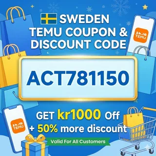 NeW≽ (Sweden) Temu ⌈COUPON⌋ Code ⇻ "°act781150°" ⟮kr1000 Off⟯ For Existing Customers