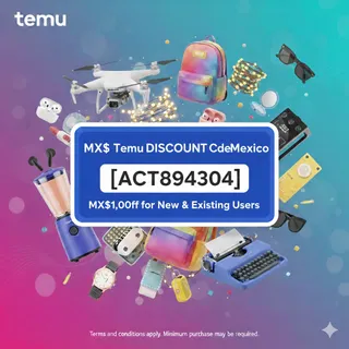 MX$ Temu {{DISCOUNT}} Code Mexico [{act894304}] MX$1,000 off for New & Existing Users
