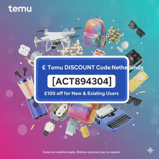 € Temu {{DISCOUNT}} Code Netherlands [{act894304}] €100 off for New & Existing Users