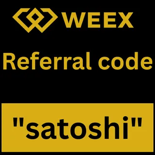 weex Referral code "satoshi" Get Upto 50% On Trading Fees