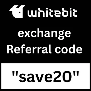How To Use whitebit exchange Referral code "save20" Get Upto 10000$ Sign Up Bonus