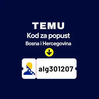 🇧🇦 Bosna i Hercegovina → Temu Kod za Popust [alg301207] – Osvoji 200 KM u Kuponima + 30% Popusta na Prvu Narudžbu {Novo}