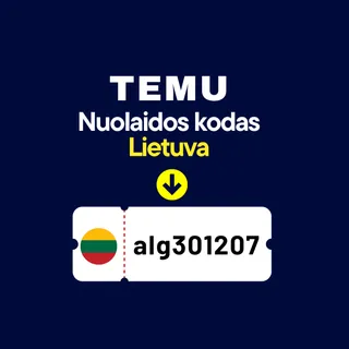 🇱🇹 Lietuva → Temu Nuolaidos Kodas [alg301207] → Gaukit €100 Kuponų + 30% Nuolaidą Pirmam Užsakymui {Naujas 2025 Black Friday Leidimas}
