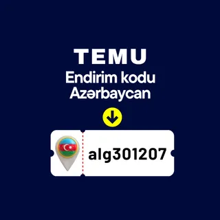 Azərbaycan → Temu Endirim Kodu [alg301207] – 150 ₼ Kupon + İlk Sifarişdə 30% Endirim {Yeni}