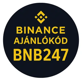Binance Ajánlókód: "BNB247" (45% kedvezmény a díjakból)